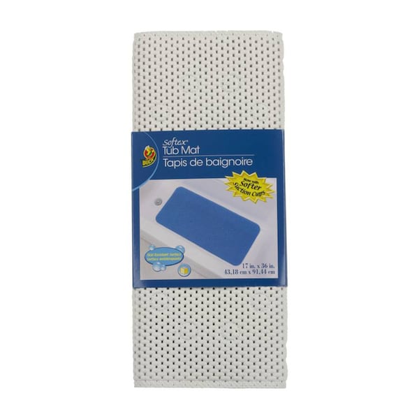 Duck Brand Duck Softex 17 in. L X 36 in. W White Polypropylene Bath Mat Latex Free 393477 - main